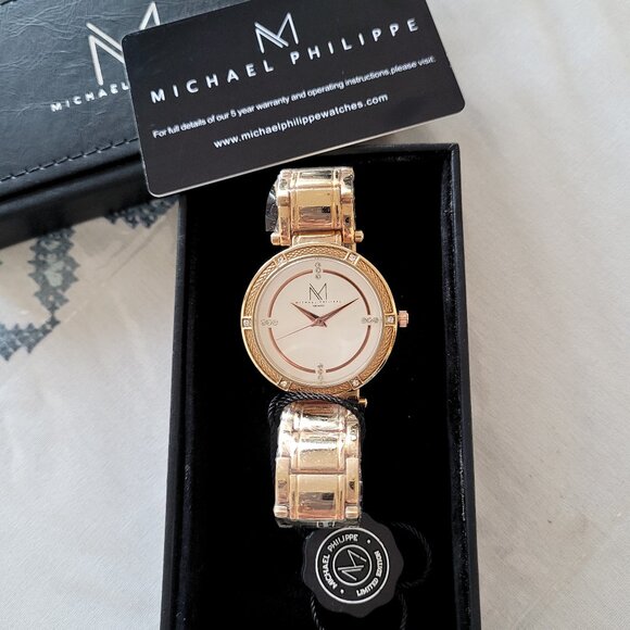 Michael Philippe Women's Diamond Rose Gold Watch - Picture 2 of 5